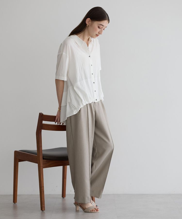 YECCA VECCA「リネンライクシャイニーツイルパンツ」|その他|