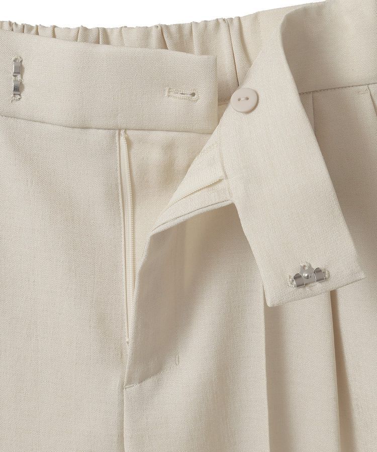 YECCA VECCA「リネンライクシャイニーツイルパンツ」|その他|