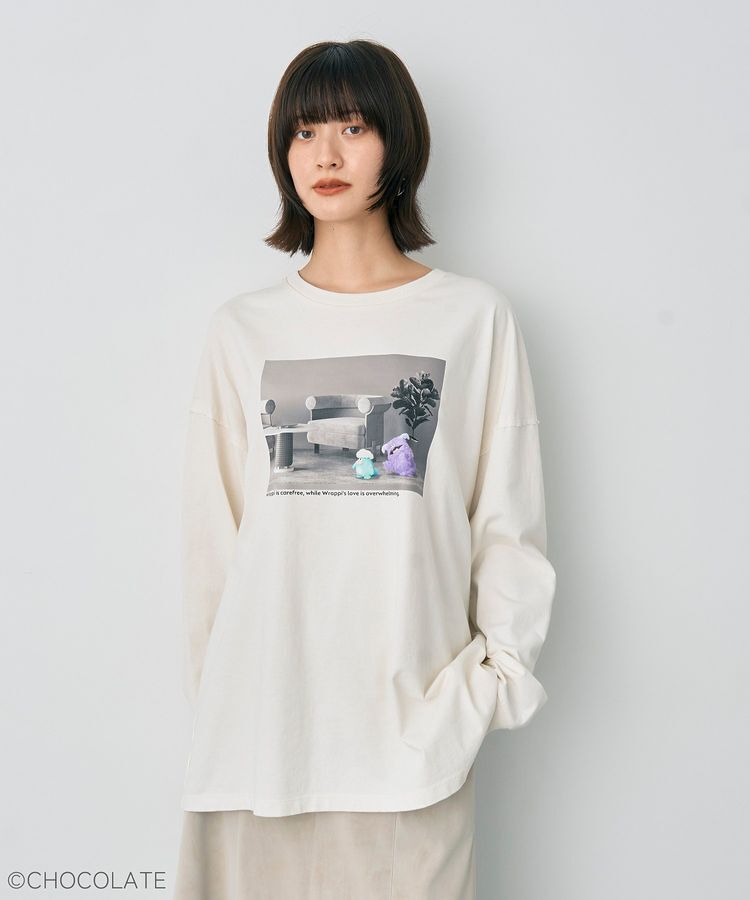 YECCA VECCA「【Whippi&Wrappi】プリントロンTee②」|Tシャツ・カットソー|