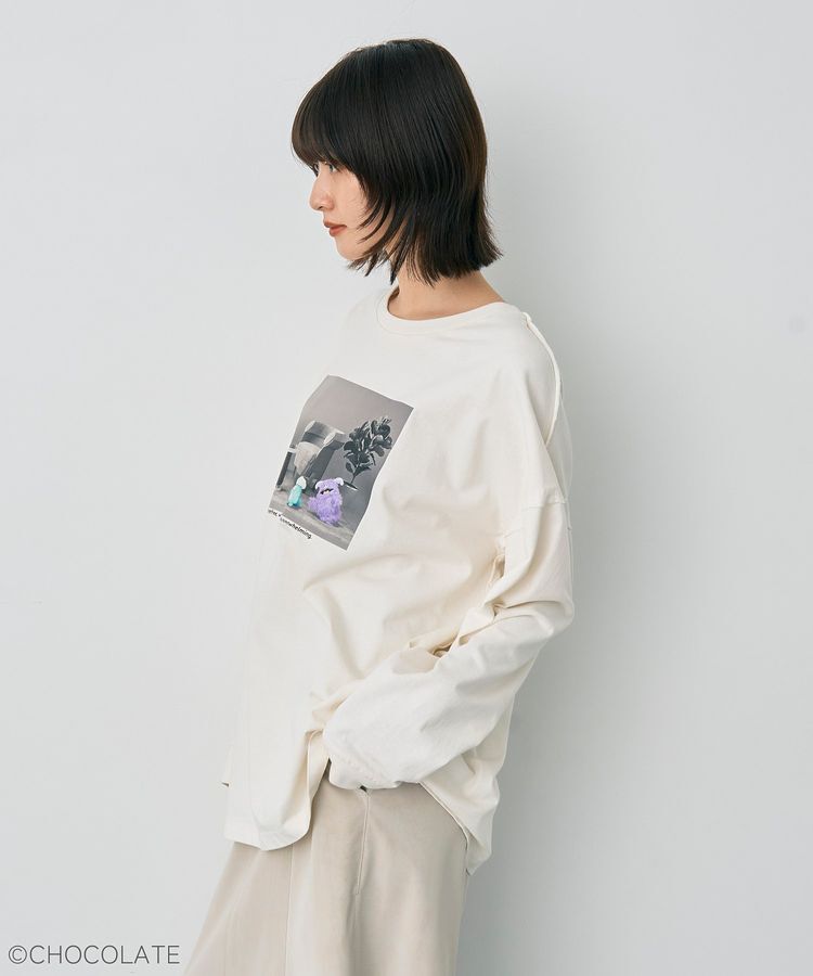 YECCA VECCA「【Whippi&Wrappi】プリントロンTee②」|Tシャツ・カットソー|