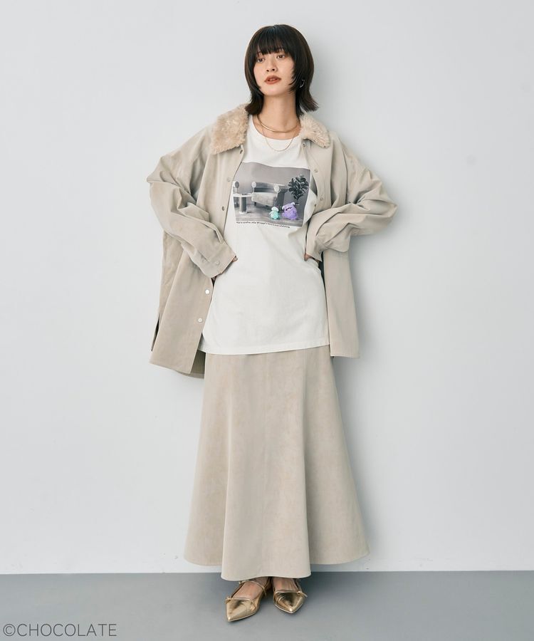 YECCA VECCA「【Whippi&Wrappi】プリントロンTee②」|Tシャツ・カットソー|