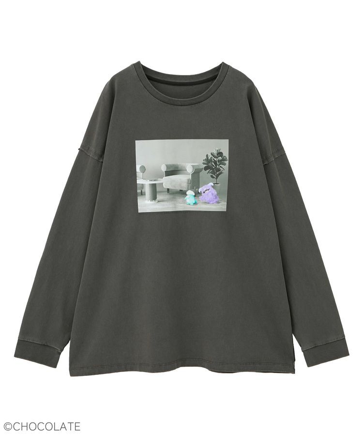 YECCA VECCA「【Whippi&Wrappi】プリントロンTee②」|Tシャツ・カットソー|