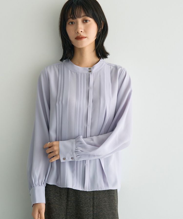 YECCA VECCA「タックデザインブラウス」|シャツ・ブラウス|Lavender