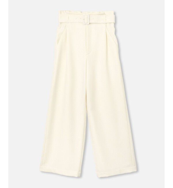 allureville「◇ウールライクポリBIGバックルパンツ」|その他|