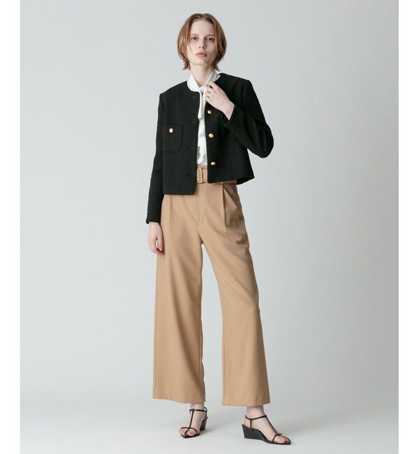 allureville「◇ウールライクポリBIGバックルパンツ」|その他|