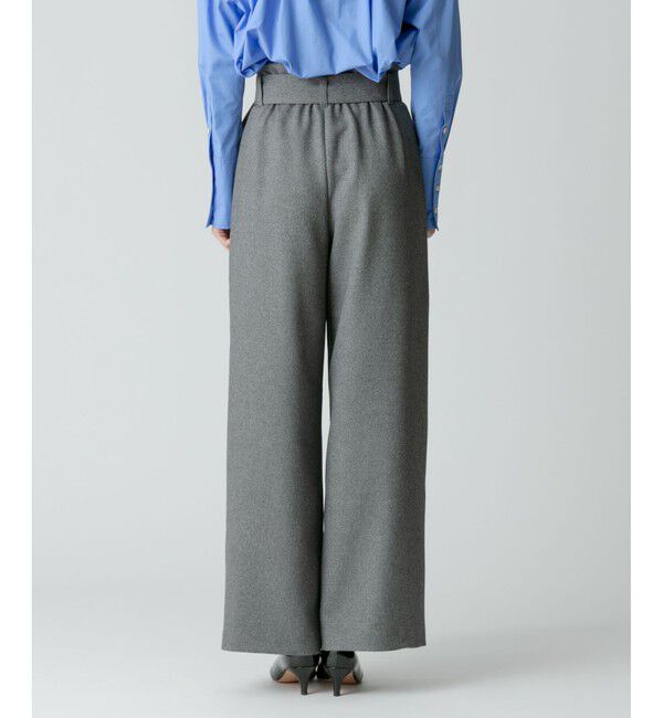 allureville「◇ウールライクポリBIGバックルパンツ」|その他|