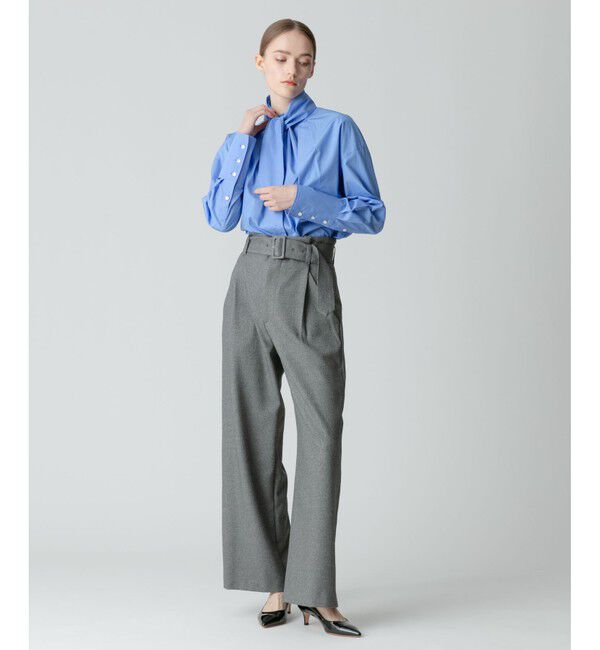 allureville「◇ウールライクポリBIGバックルパンツ」|その他|