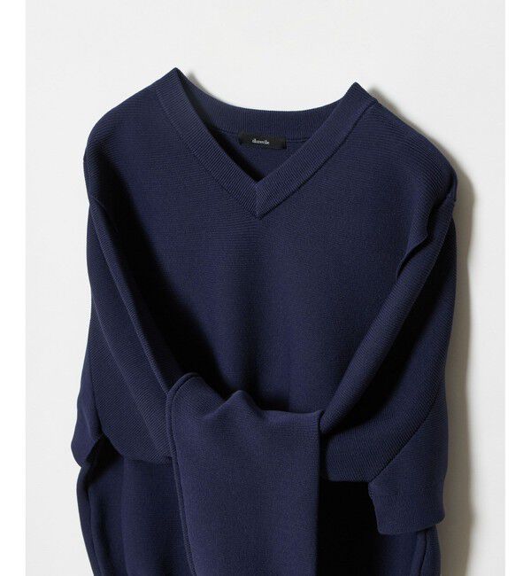 allureville「スラッシュアーム2WAY プルオーバー」|ニット・セーター|