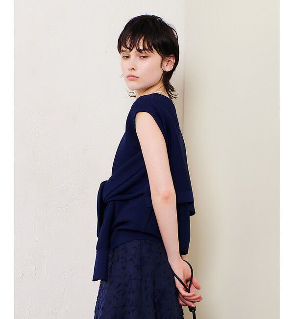 allureville「スラッシュアーム2WAY プルオーバー」|ニット・セーター|