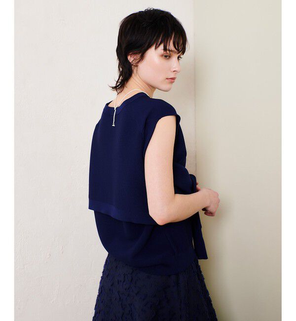 allureville「スラッシュアーム2WAY プルオーバー」|ニット・セーター|