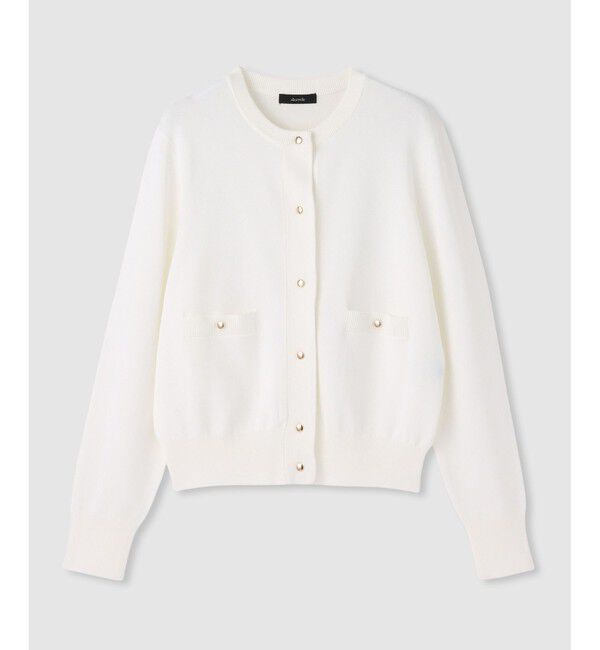 allureville「◇ポケットクルーカーディガン」|カーディガン|オフホワイト