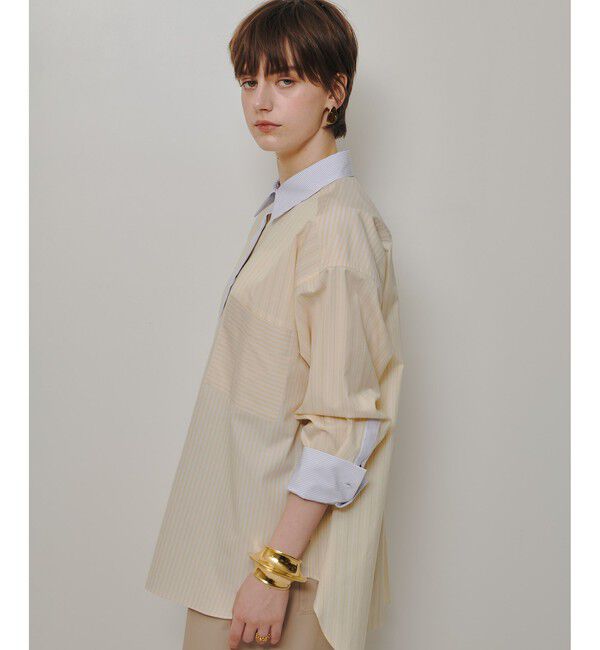 allureville「【WEB・一部店舗別注】クレイジーストライプシャツ」|シャツ・ブラウス|