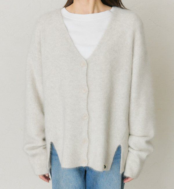  「【25th】FOXウールニットVネックカーディガン」|カーディガン|
