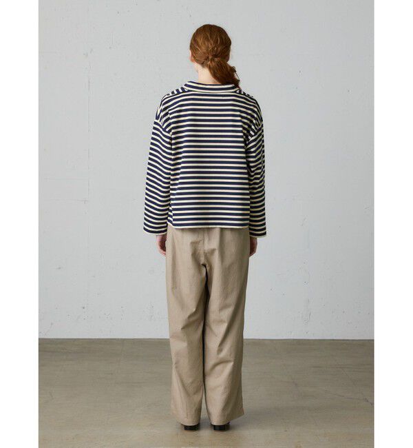 MidiUmi「MidiUmi フィッシャーマンスモックボーダーT」|Tシャツ・カットソー|