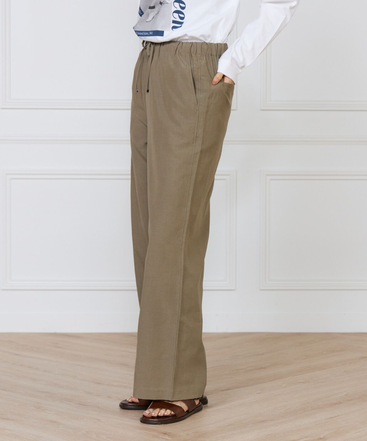 INED「《大きいサイズ》リラックスジャージパンツ」|その他|