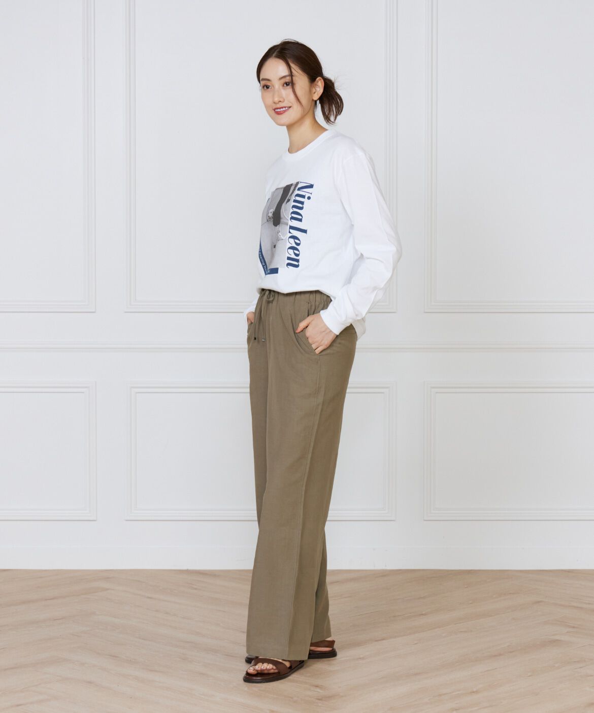 INED「《大きいサイズ》リラックスジャージパンツ」|その他|