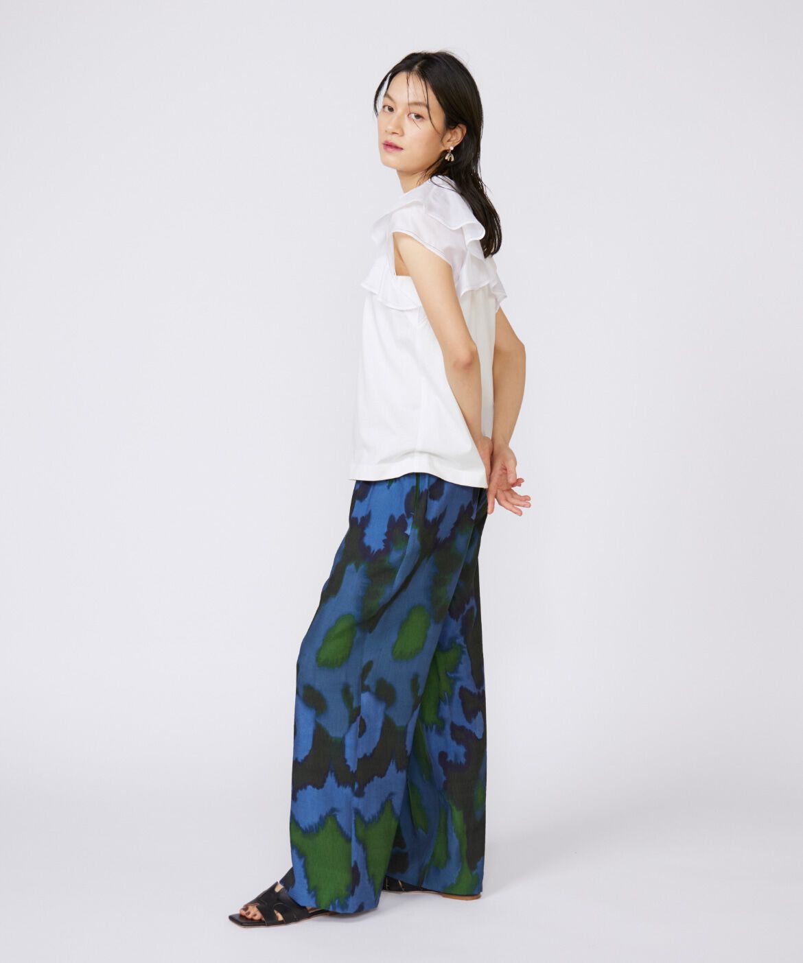 INED「《大きいサイズ》プリントパンツ《la veille by SUPERIOR CLOSET》」|その他|