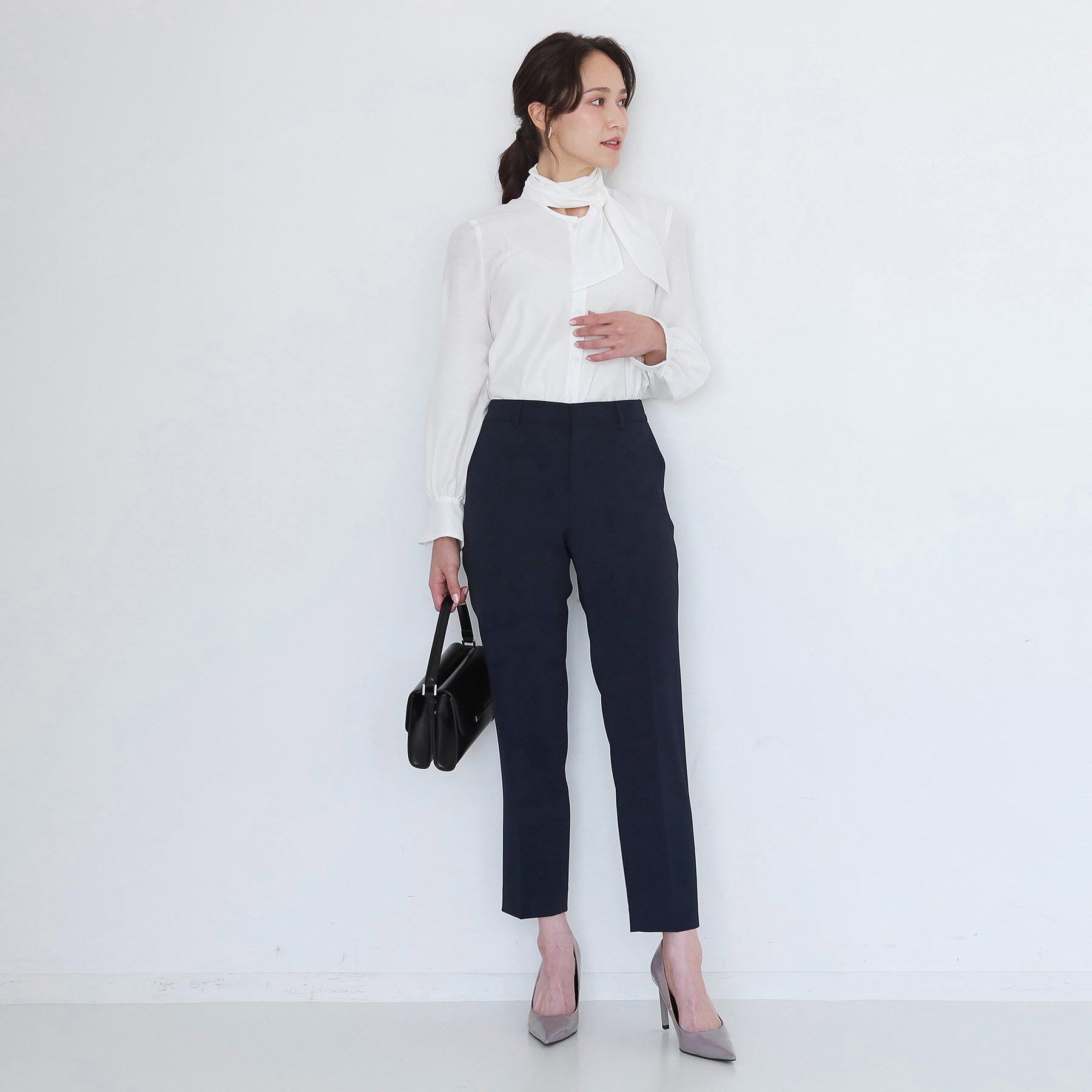 COUP DE CHANCE「【手洗い可／日本製／伸縮性／スーツ可】センタープレス入りテーパードパンツ」|その他|