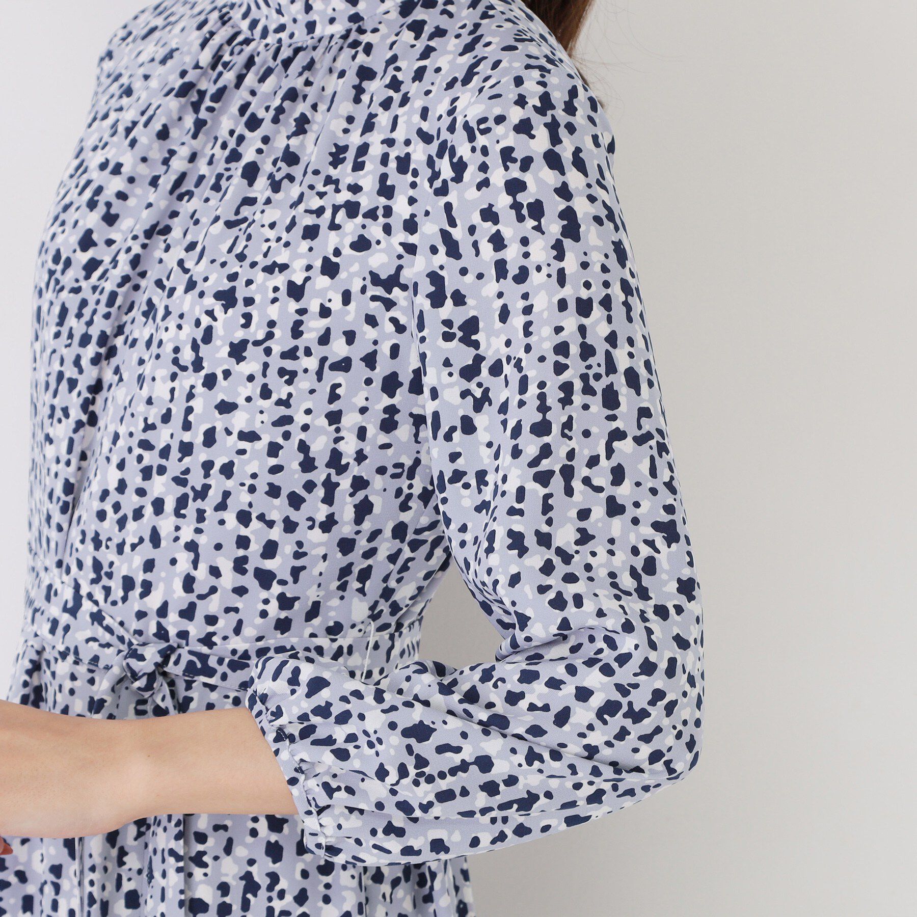 COUP DE CHANCE「【手洗い可／日本製】幾何柄エレガントワンピース」|ワンピース|