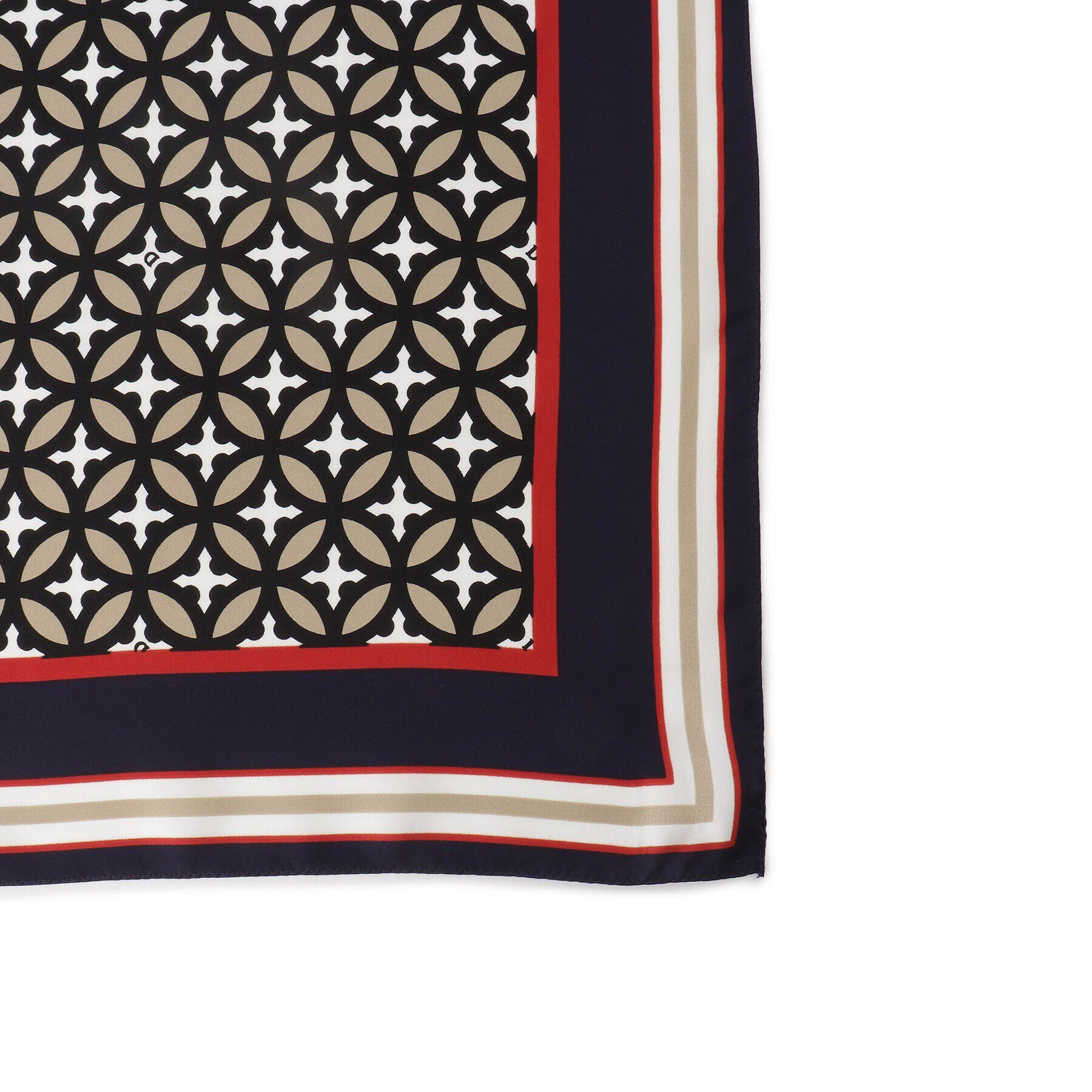 DRESSTERIOR「オーバーラップサークルシルクスカーフ」|バンダナ・スカーフ|