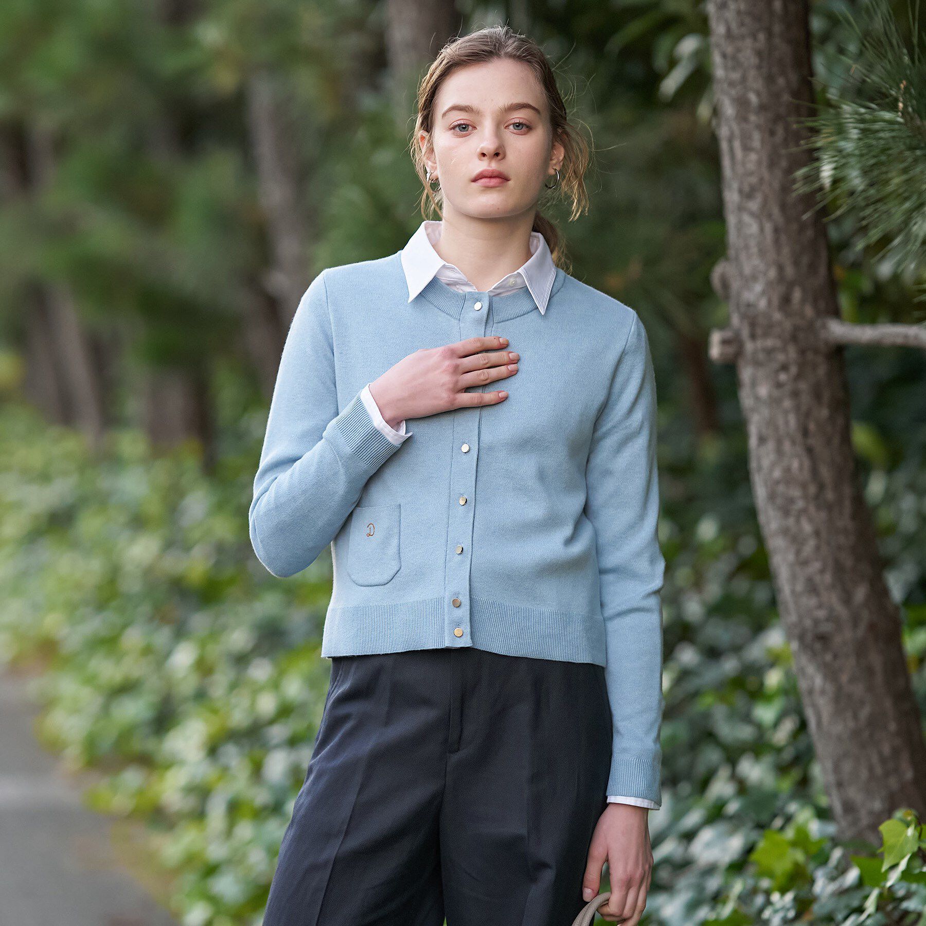 DRESSTERIOR「ウォッシャブルコットンカシミヤカーディガン」|カーディガン|