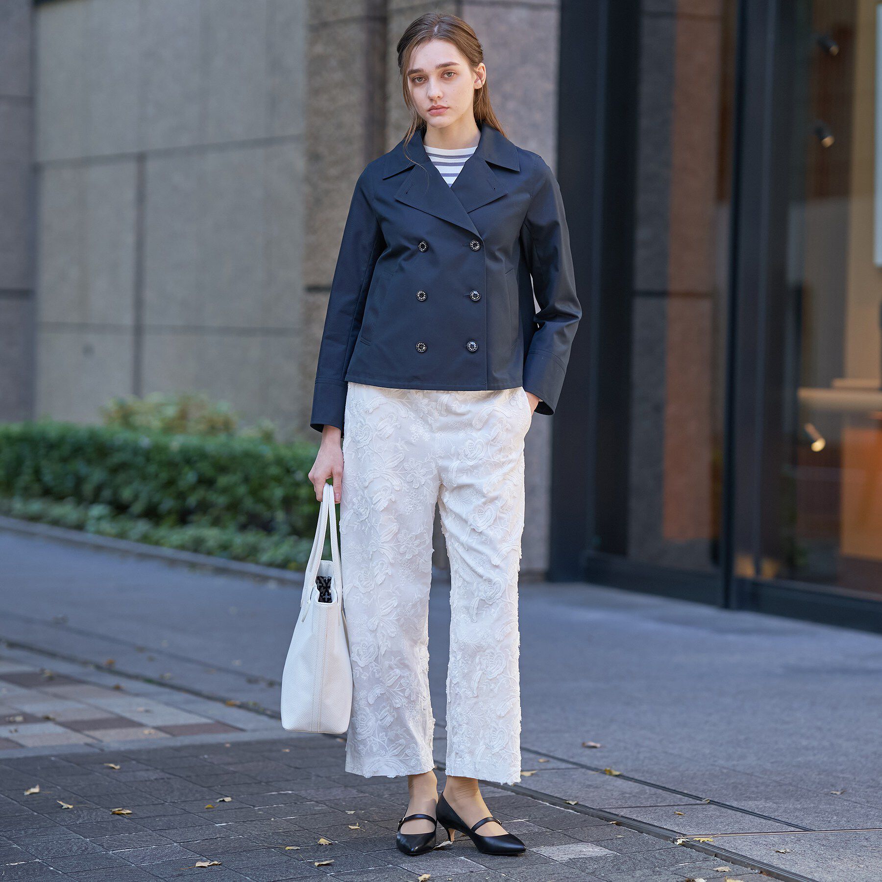 DRESSTERIOR「【撥水素材】Aラインショートトレンチコート」|トレンチコート|