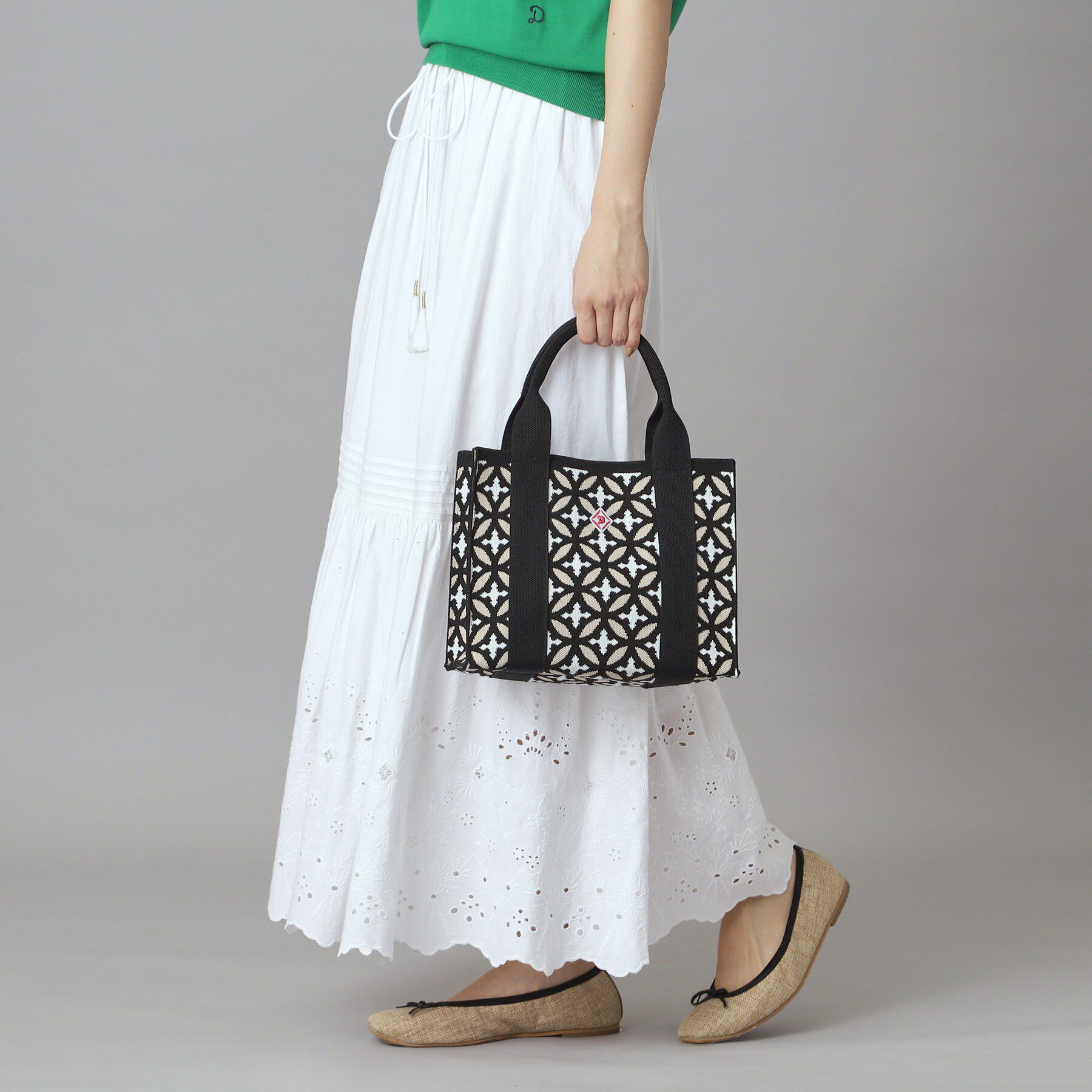 DRESSTERIOR「オーバーラップスモールニットトート」|トートバッグ|