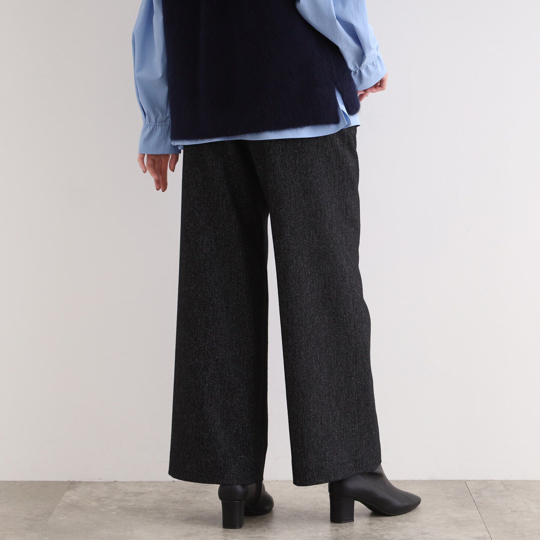 INDIVI「【褒められパンツ／ウール混】ワイドパンツ」|その他|