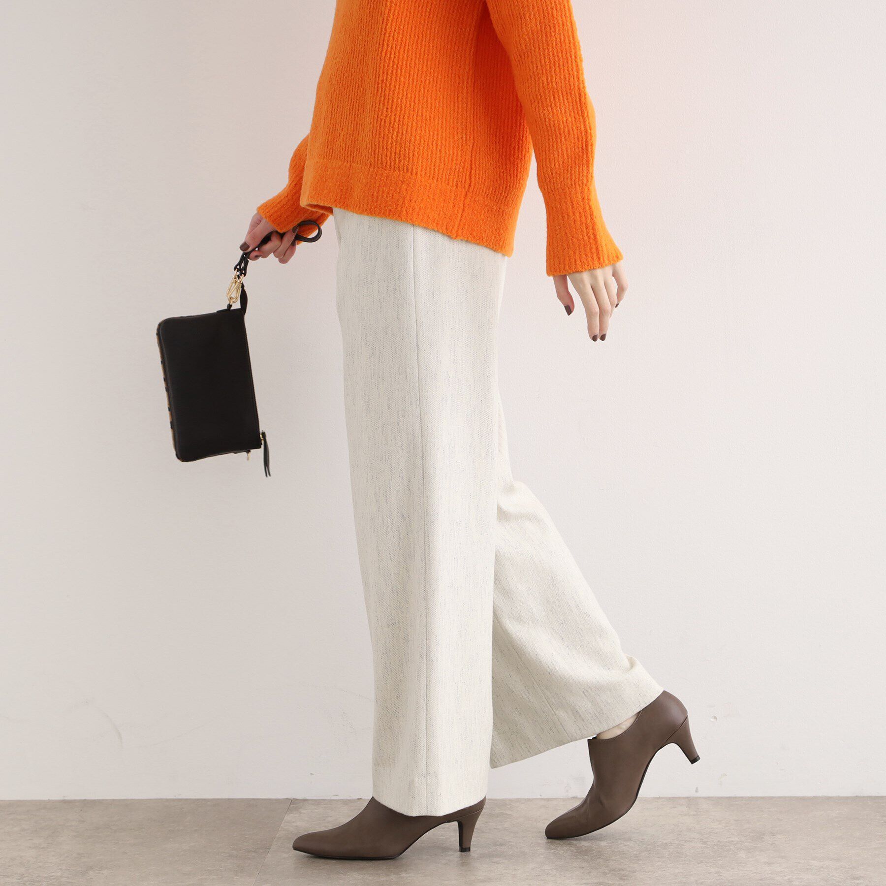 INDIVI「【褒められパンツ／ウール混】ワイドパンツ」|その他|