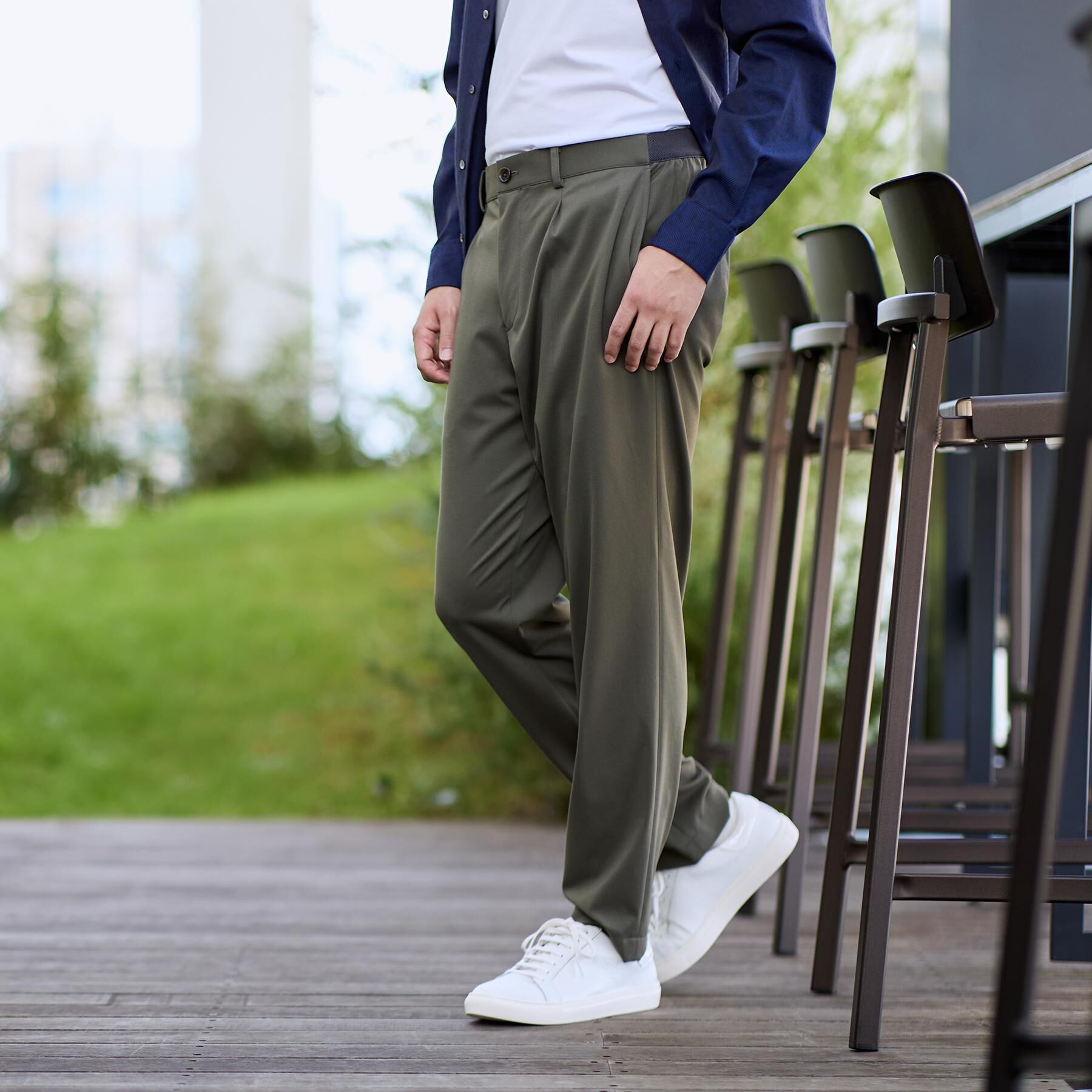 TAKEO KIKUCHI「サイドゴアウエスト スリム スラックス」|その他|