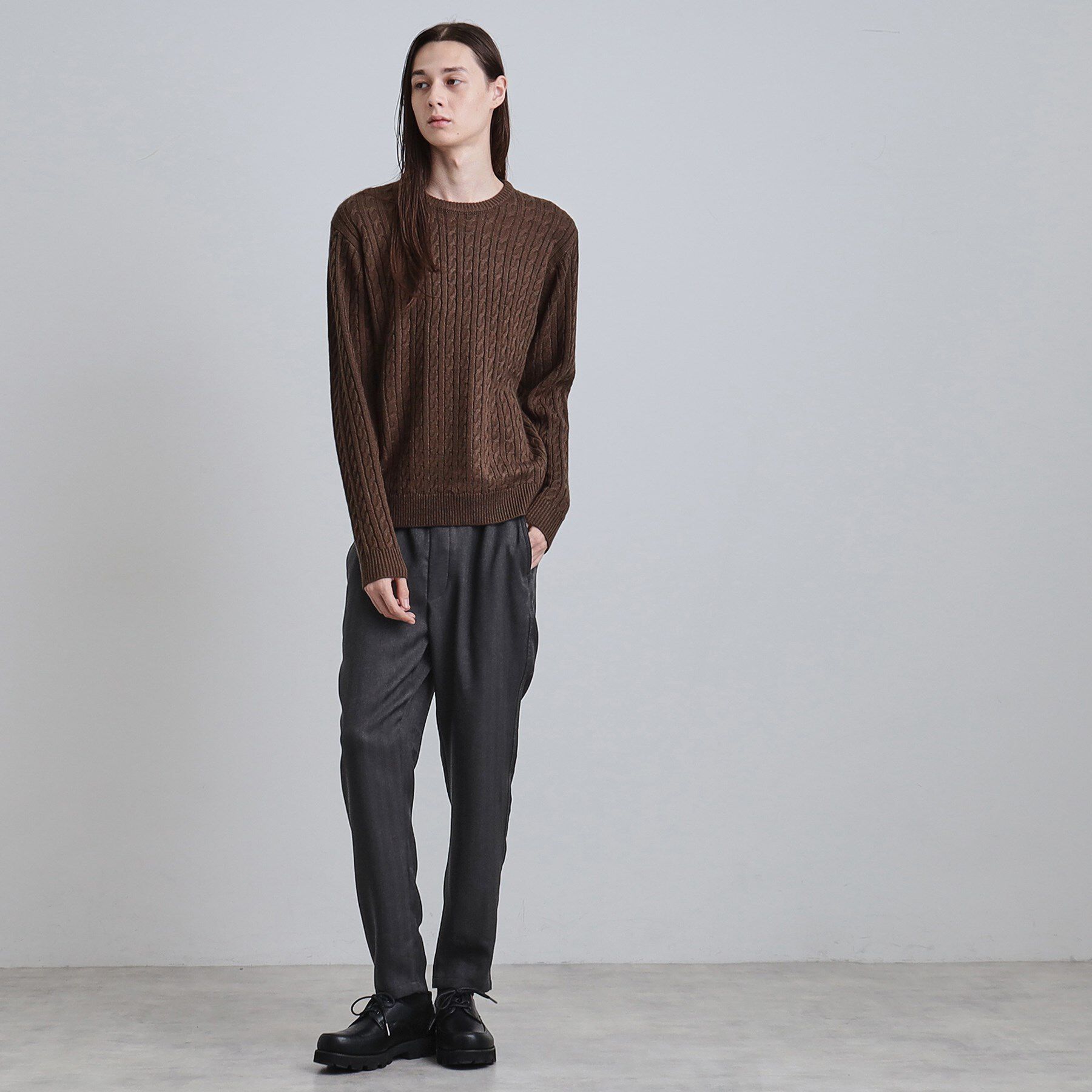 tk.TAKEO KIKUCHI「ウール調ヘリンボンイージーパンツ」|その他|