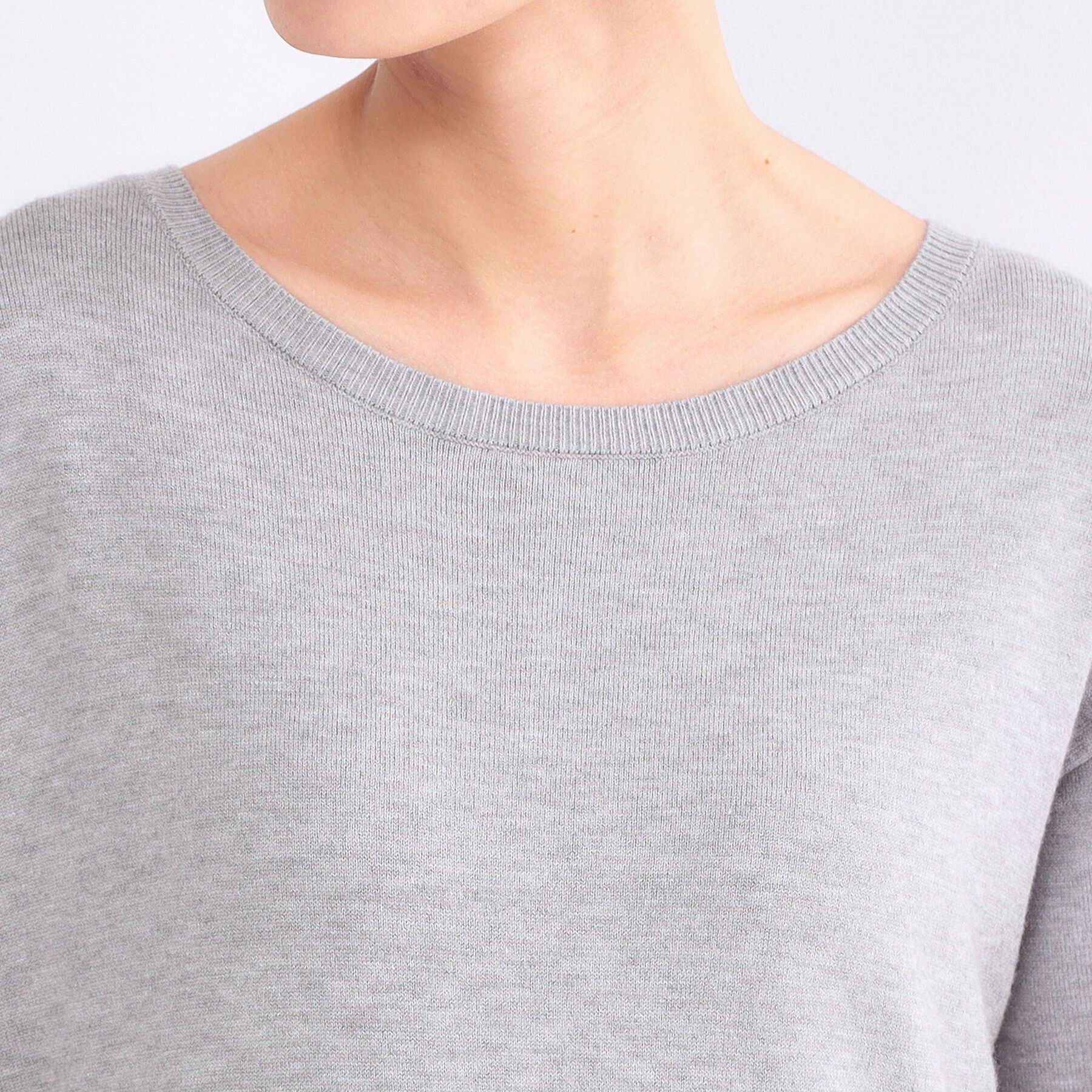 OPAQUE.CLIP「ペプラムドッキングニットワンピース【洗濯機OK】」|ワンピース|