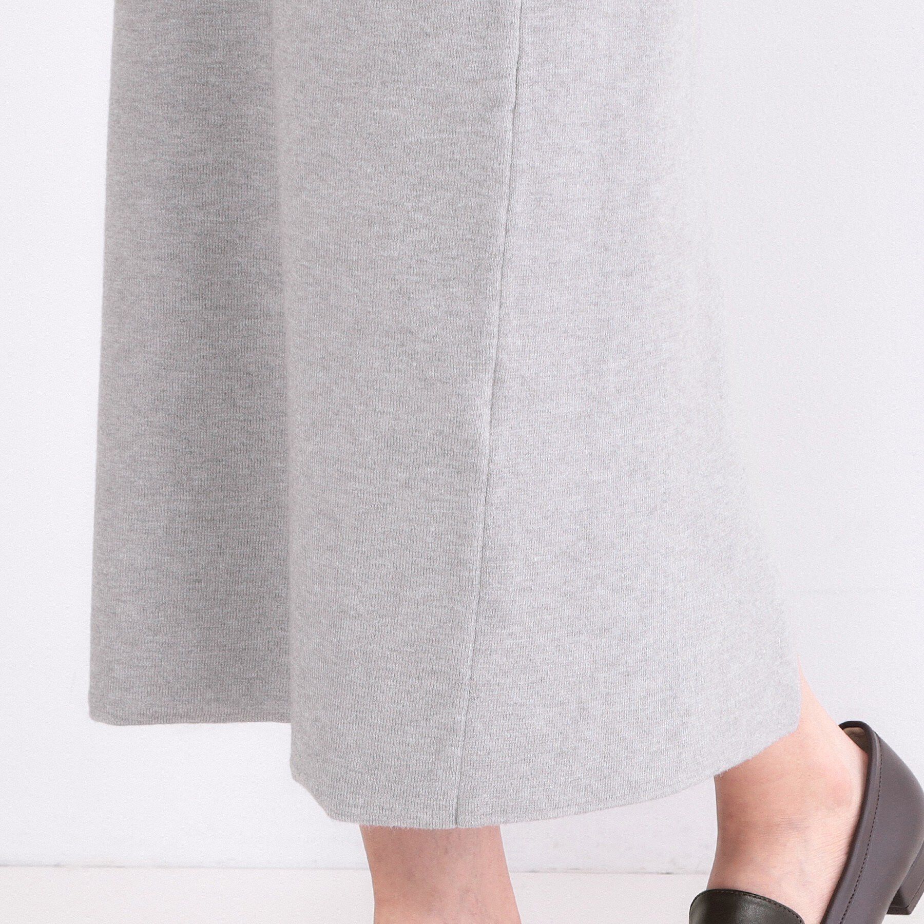 OPAQUE.CLIP「ペプラムドッキングニットワンピース【洗濯機OK】」|ワンピース|