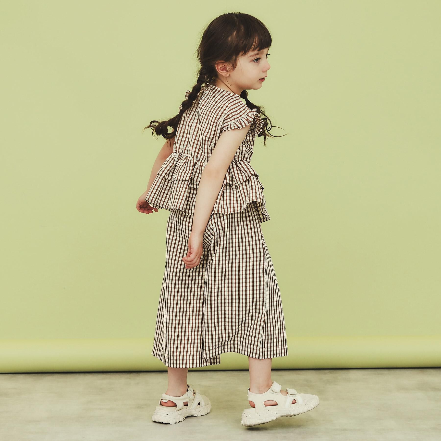 THE SHOP TK「【110-150】ギンガムチェック柄パンツ/セットアップ可・洗濯機OK」|その他|