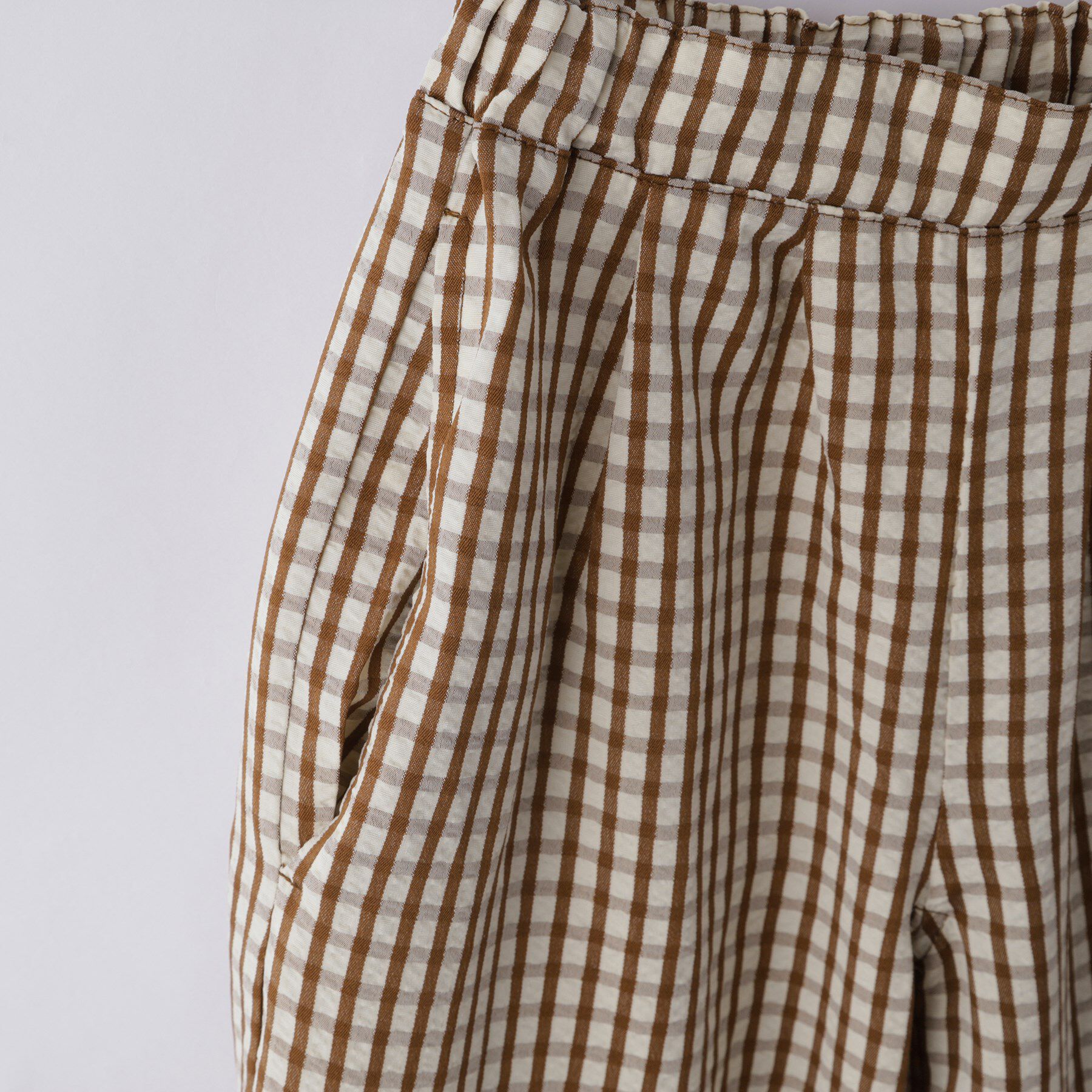 THE SHOP TK「【110-150】ギンガムチェック柄パンツ/セットアップ可・洗濯機OK」|その他|