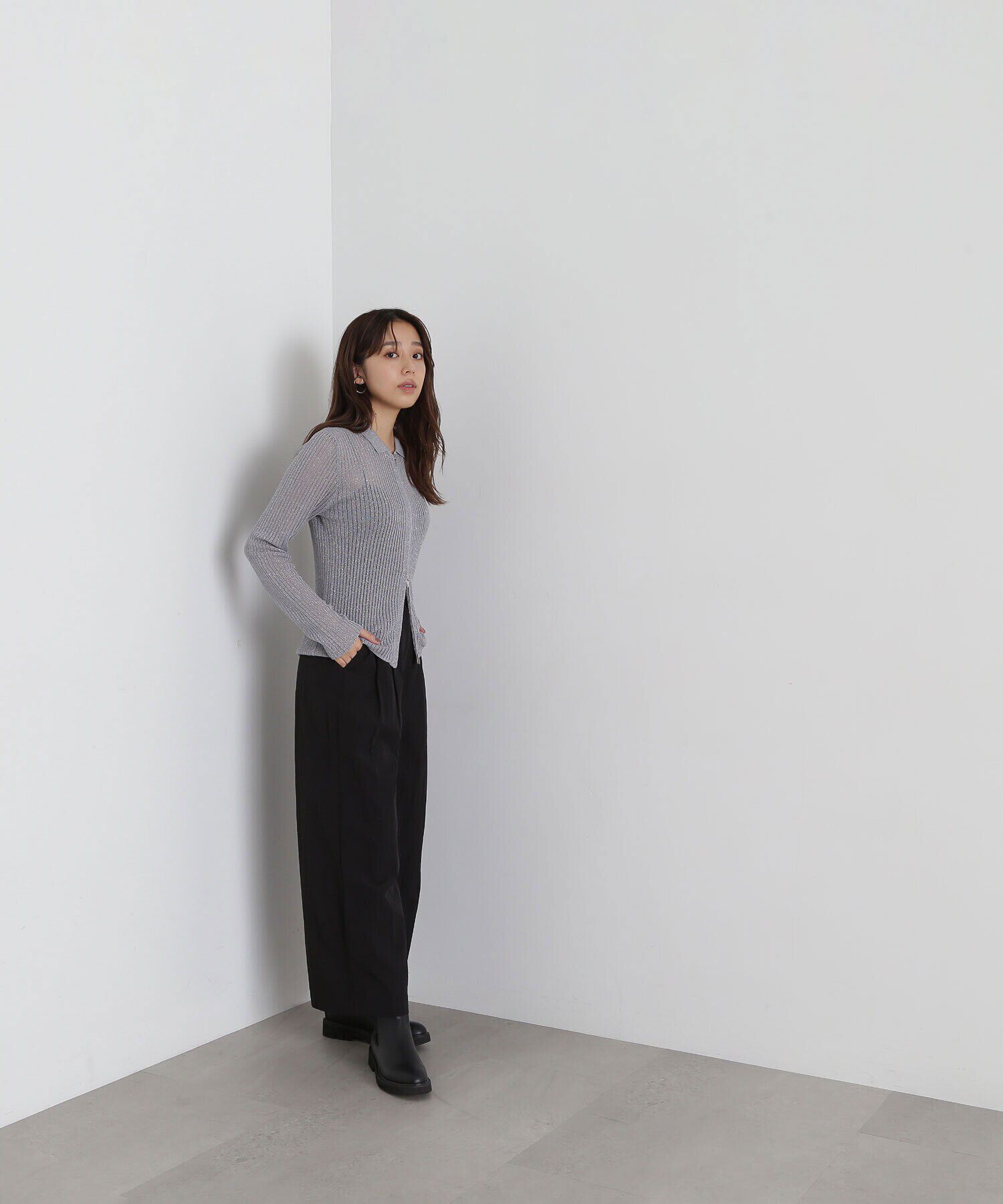  「ナイロンタックワイドパンツ」|その他|