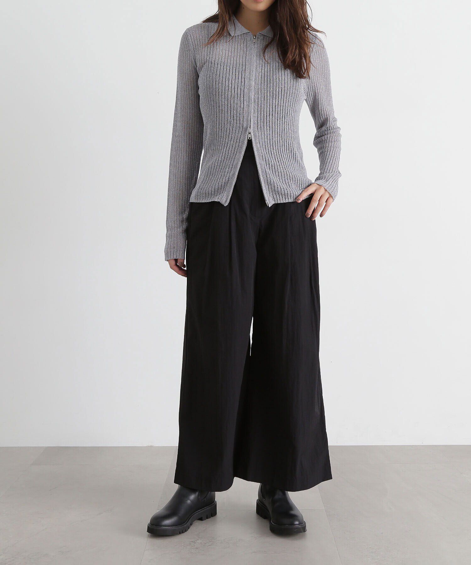  「ナイロンタックワイドパンツ」|その他|