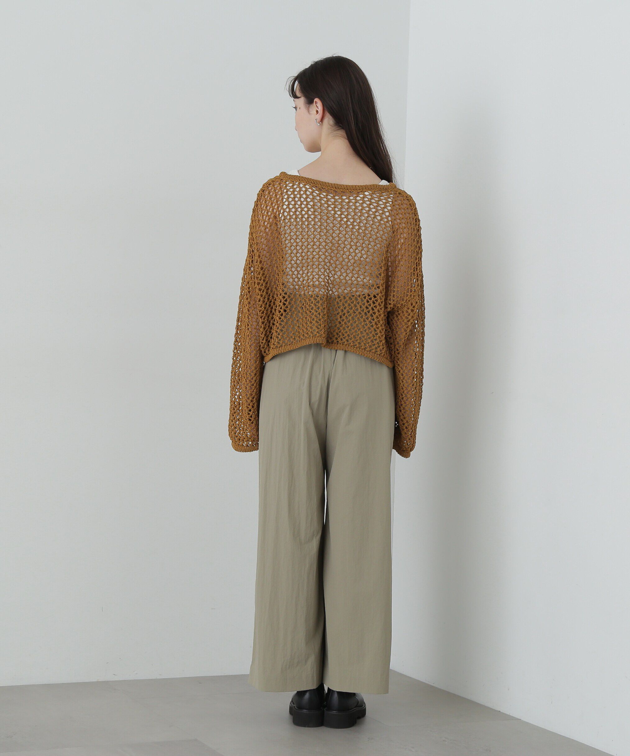  「ナイロンタックワイドパンツ」|その他|