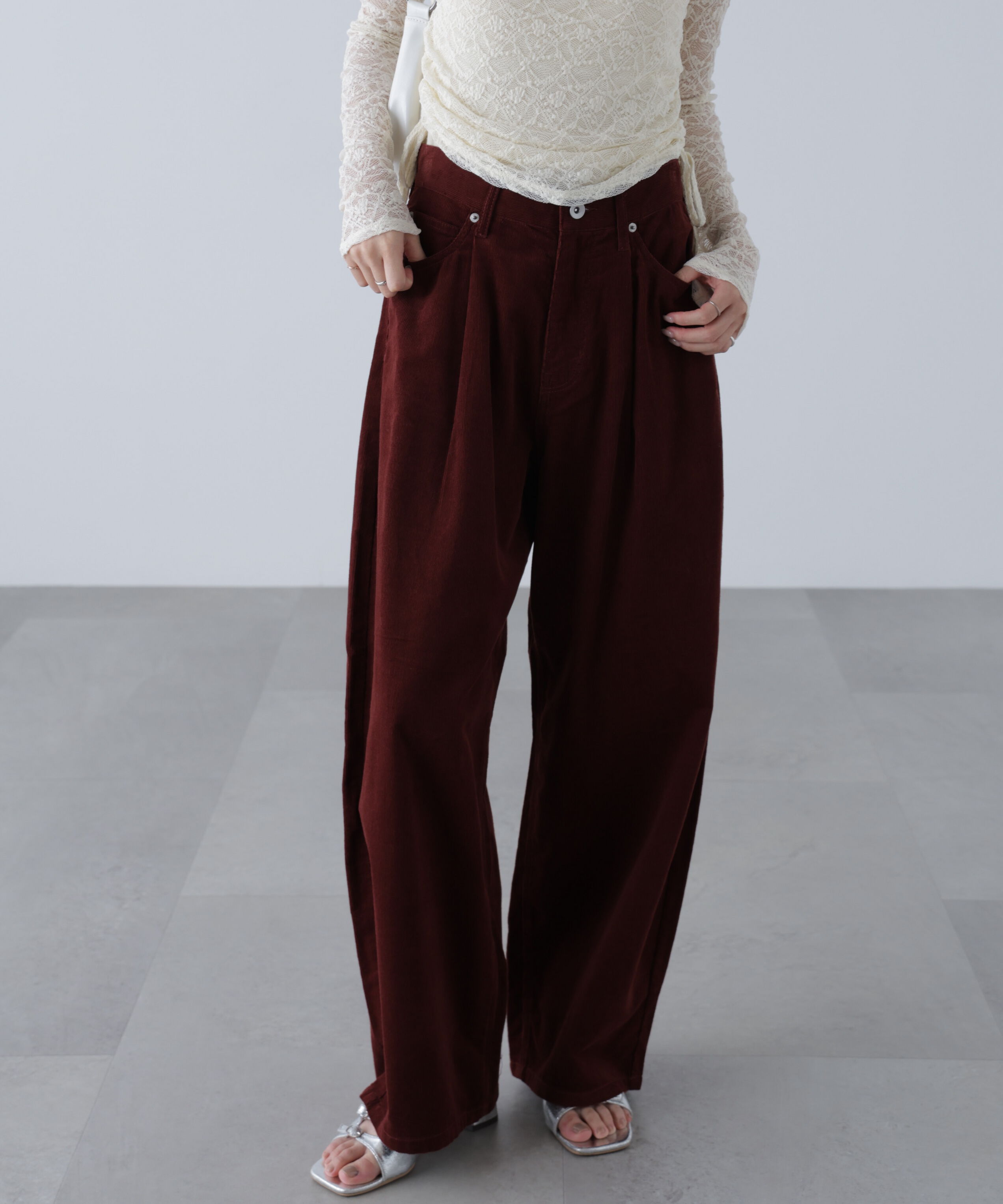  「コーデュロイタックコクーンパンツ」|その他|