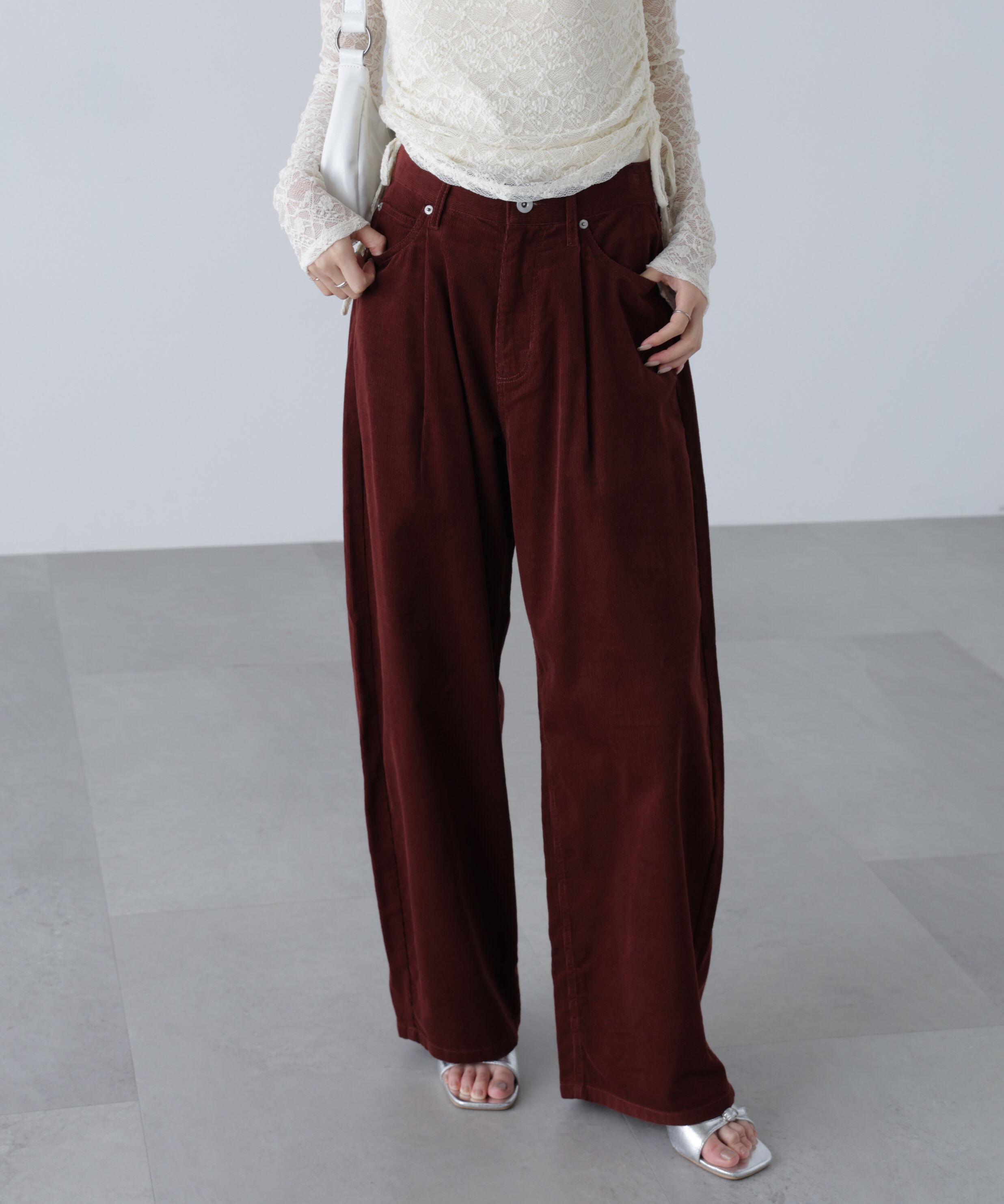  「コーデュロイタックコクーンパンツ」|その他|