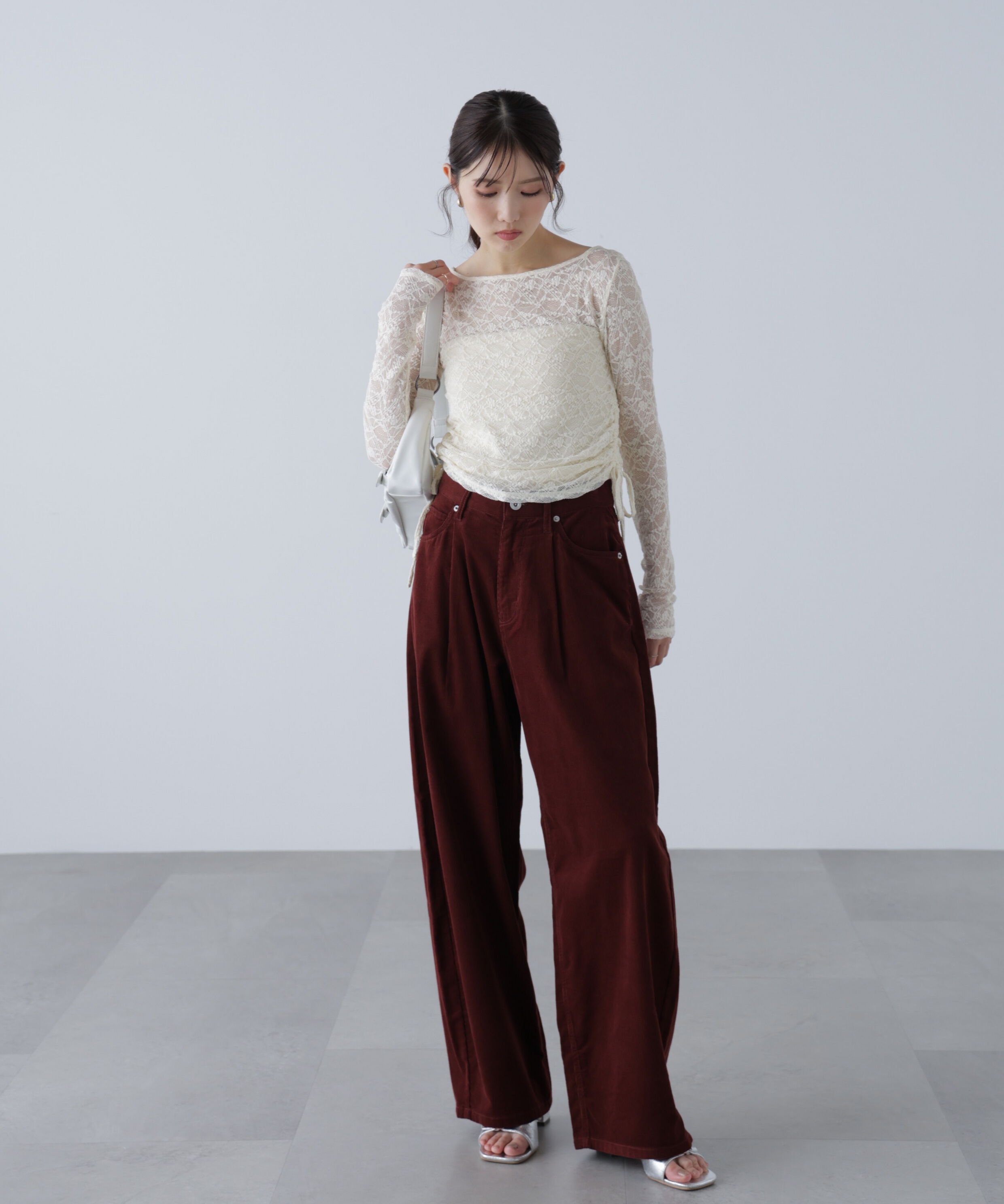  「コーデュロイタックコクーンパンツ」|その他|