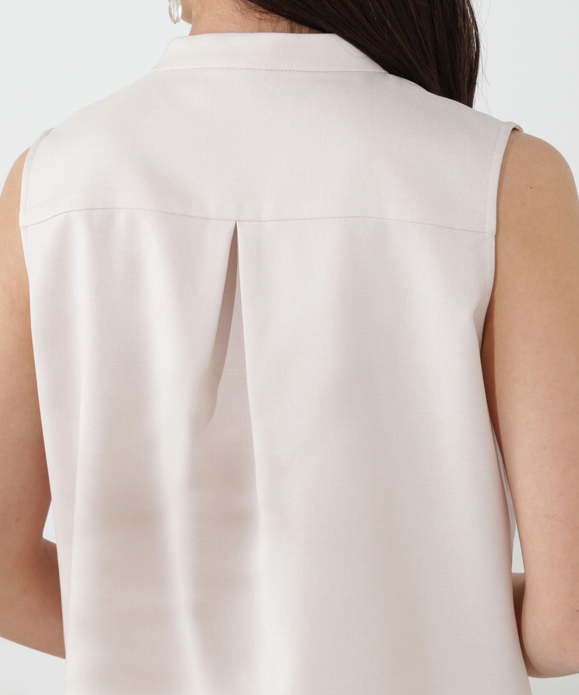 PROPORTION BODY DRESSING「ベーシックフロント釦ノースリブラウス」|シャツ・ブラウス|