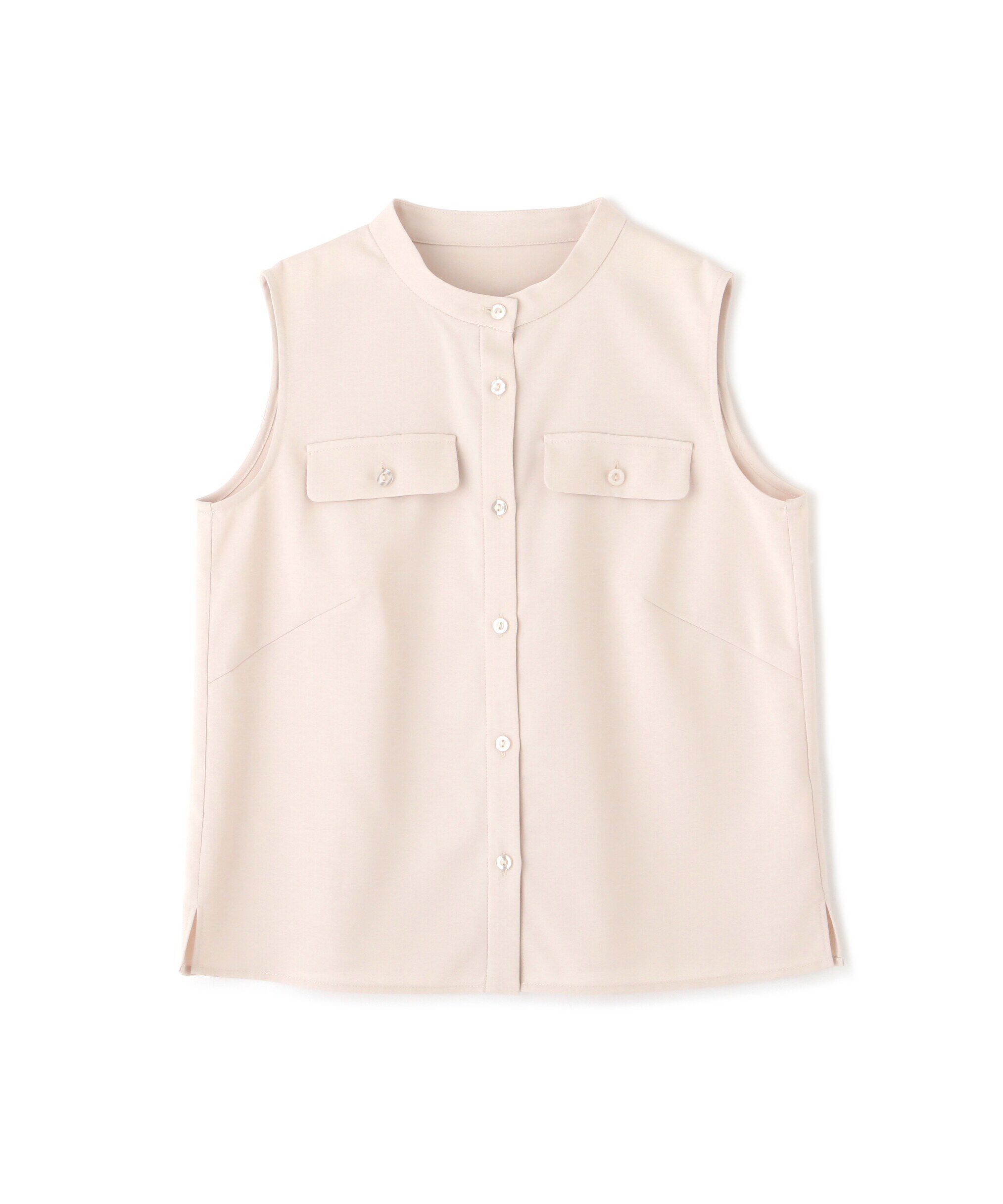 PROPORTION BODY DRESSING「ベーシックフロント釦ノースリブラウス」|シャツ・ブラウス|