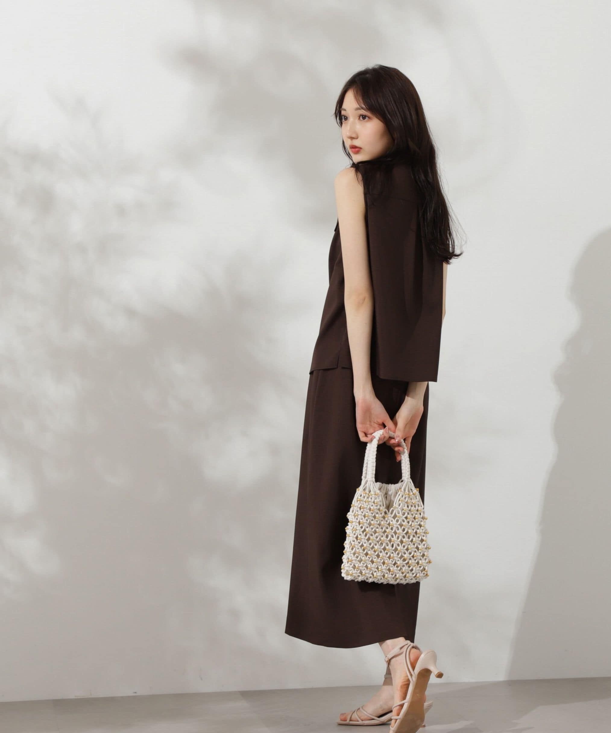 PROPORTION BODY DRESSING「ベーシックフロント釦ノースリブラウス」|シャツ・ブラウス|