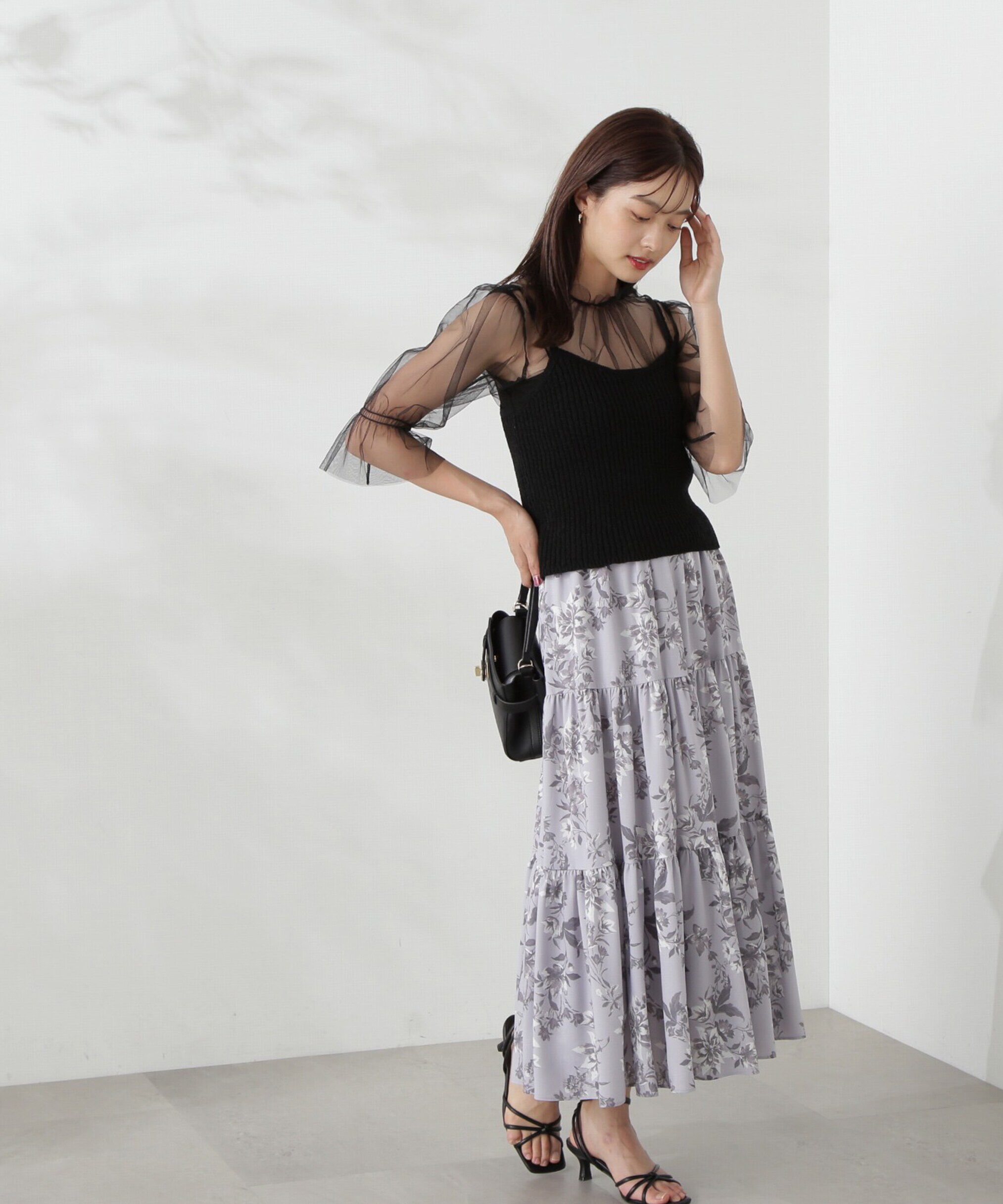 PROPORTION BODY DRESSING「チュールトップス&times;ニットビスチェ」|ニット・セーター|