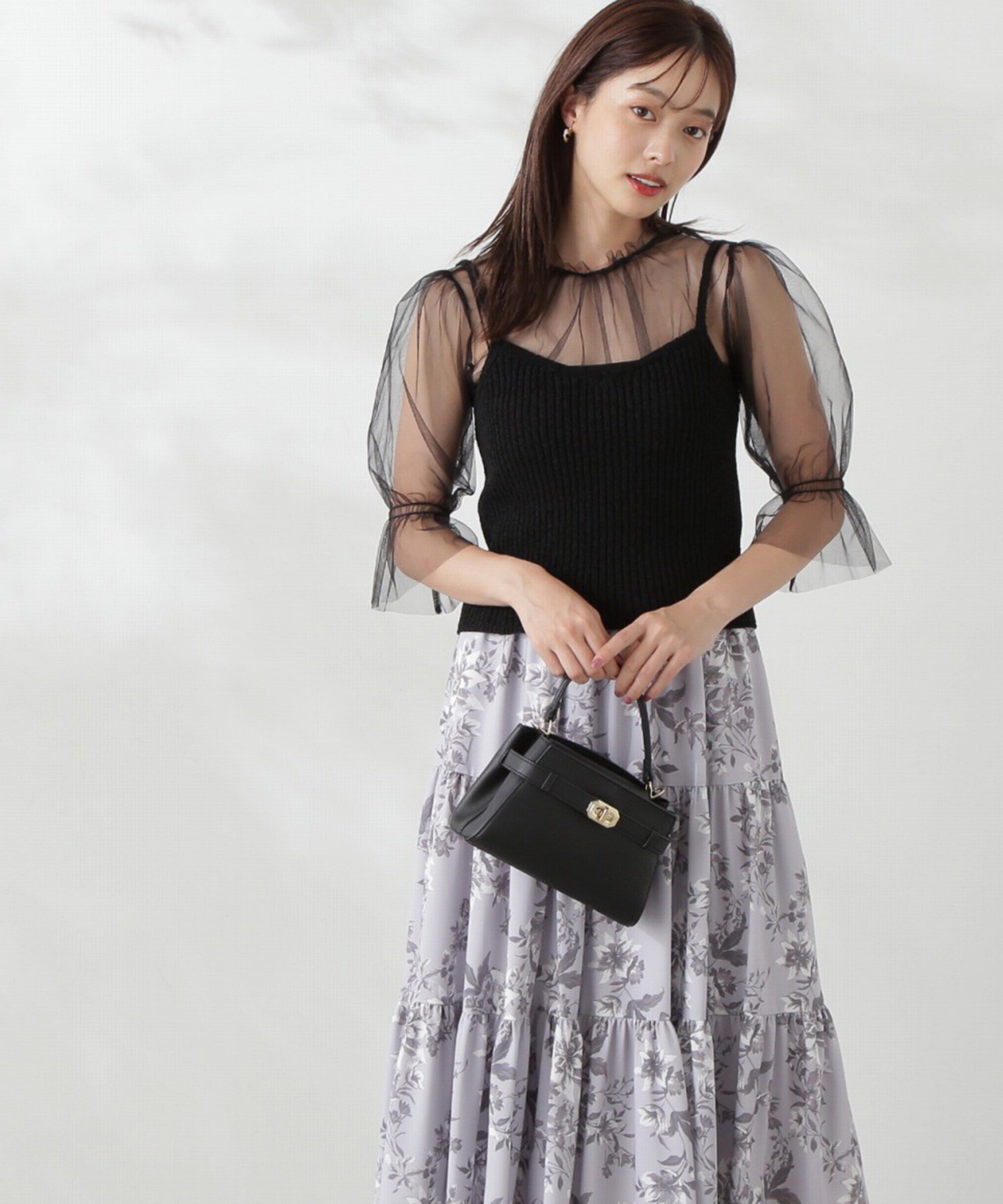 PROPORTION BODY DRESSING「チュールトップス&times;ニットビスチェ」|ニット・セーター|