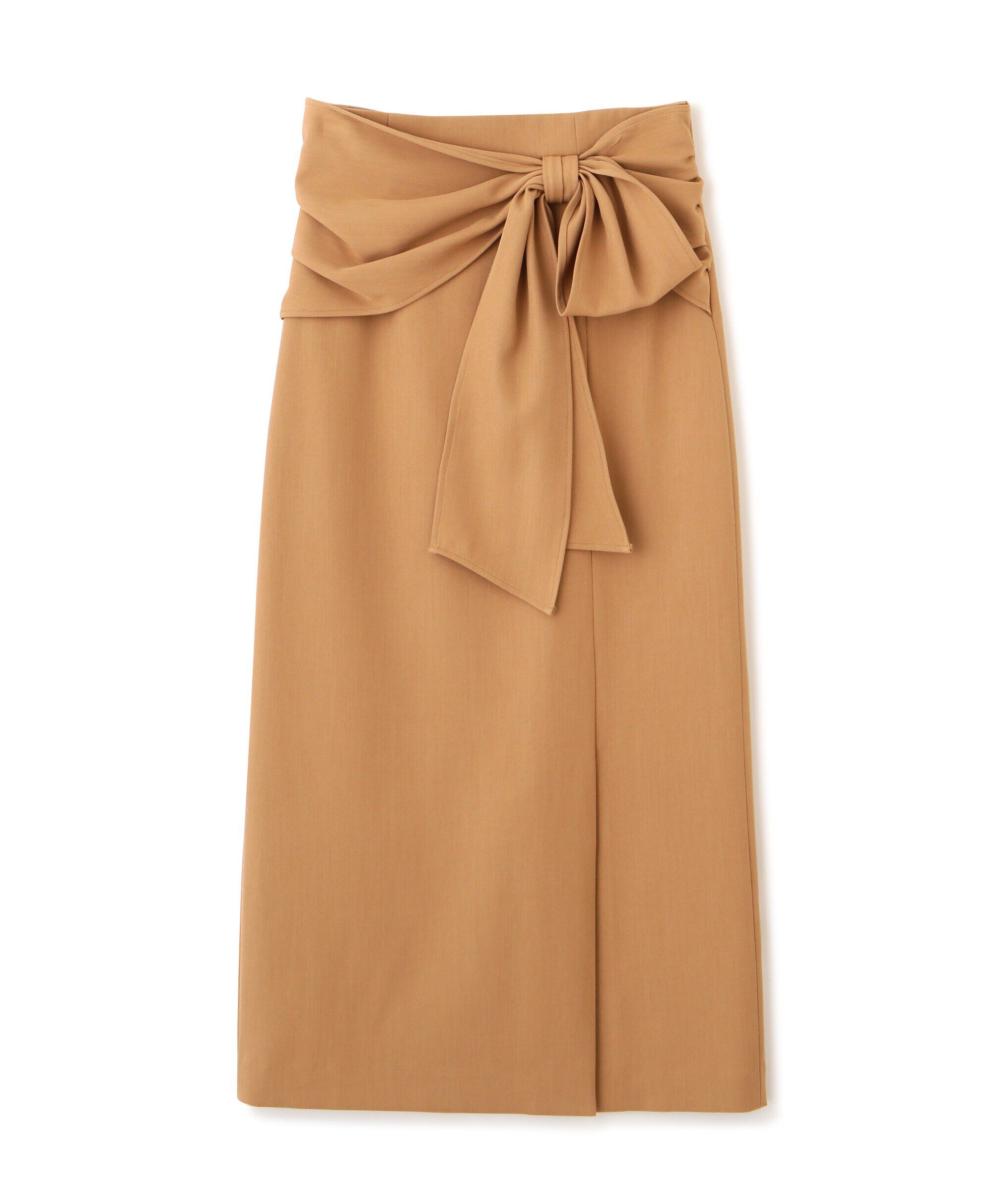 PROPORTION BODY DRESSING「ラップ風リボンタイトスカート　24AW」|スカート|