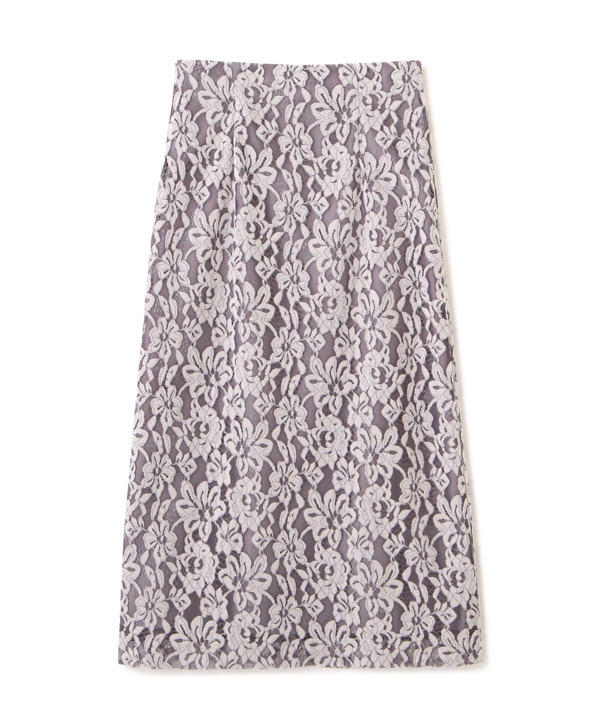 PROPORTION BODY DRESSING「モールレースタイトスカート　24AW」|スカート|