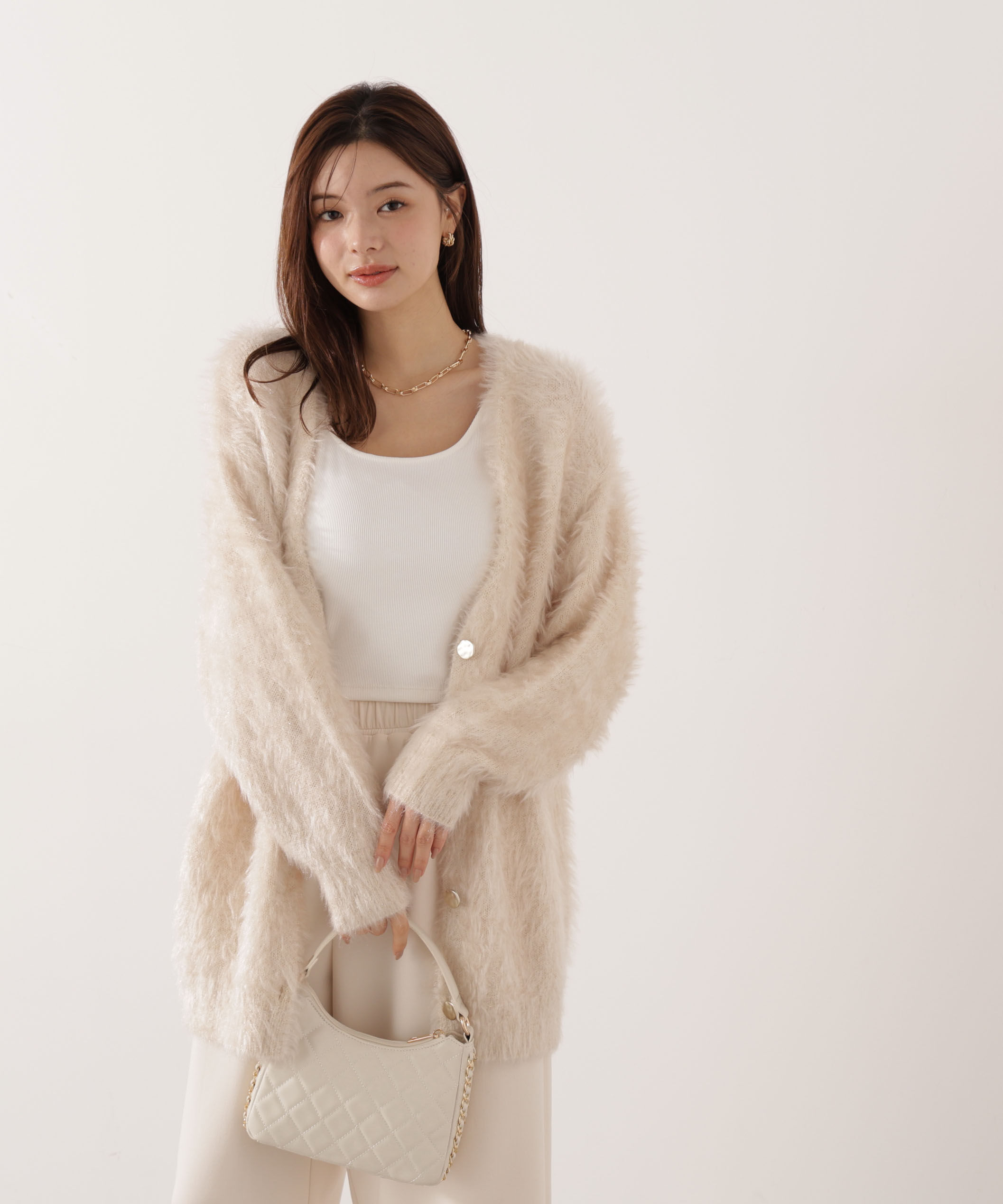 PROPORTION BODY DRESSING「キャットBIGカーディガン 25AW」|カーディガン|