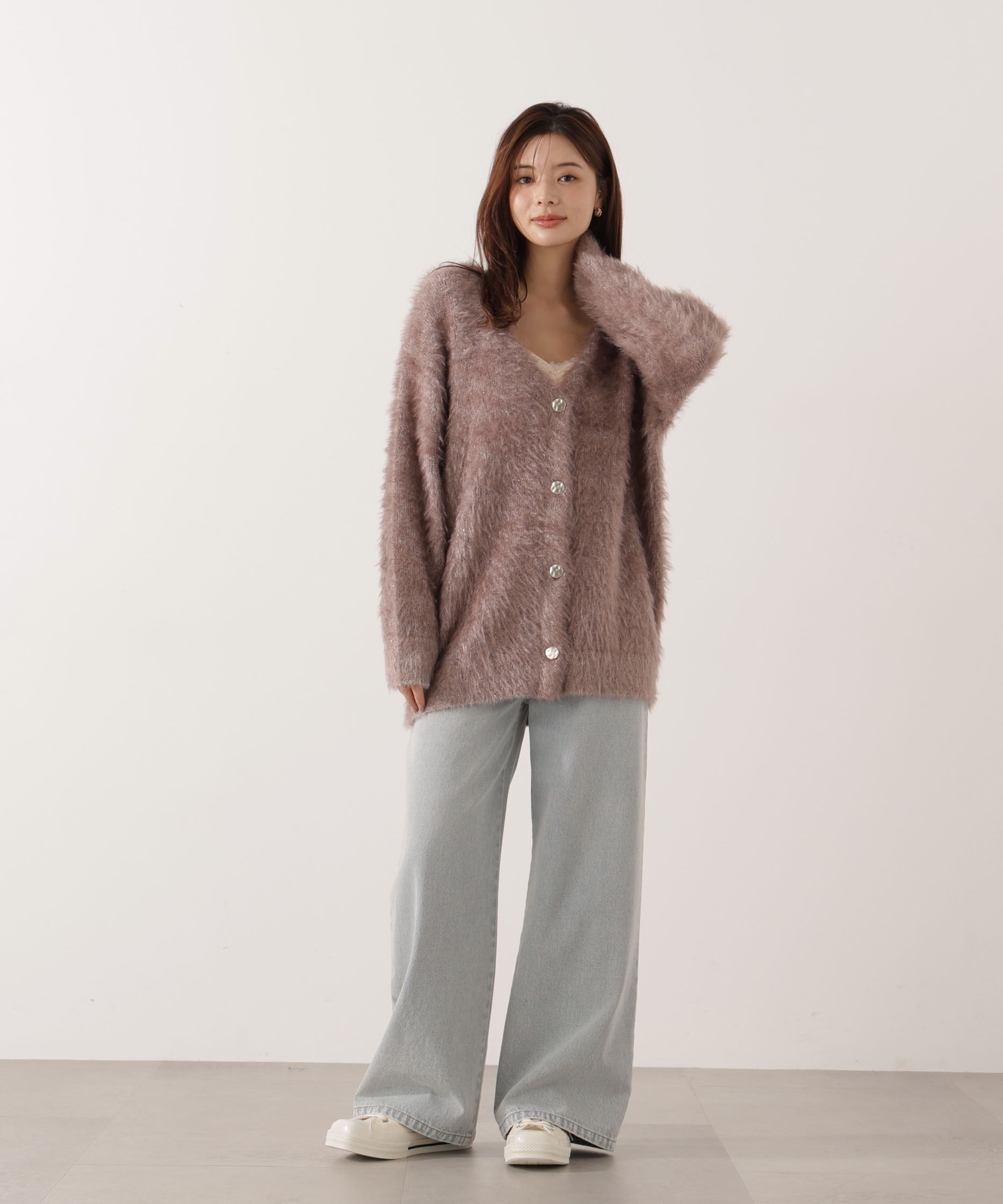 PROPORTION BODY DRESSING「キャットBIGカーディガン 25AW」|カーディガン|